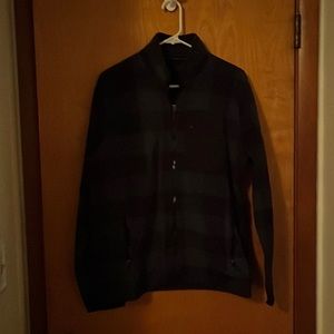 Plaid zip up